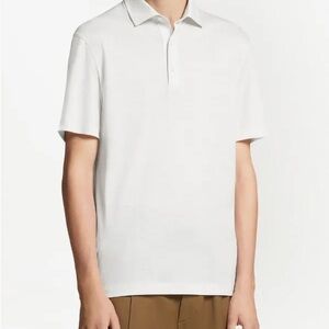 ZEGNA White High Performance Polo (L)
